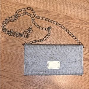 Silver crossbody bag